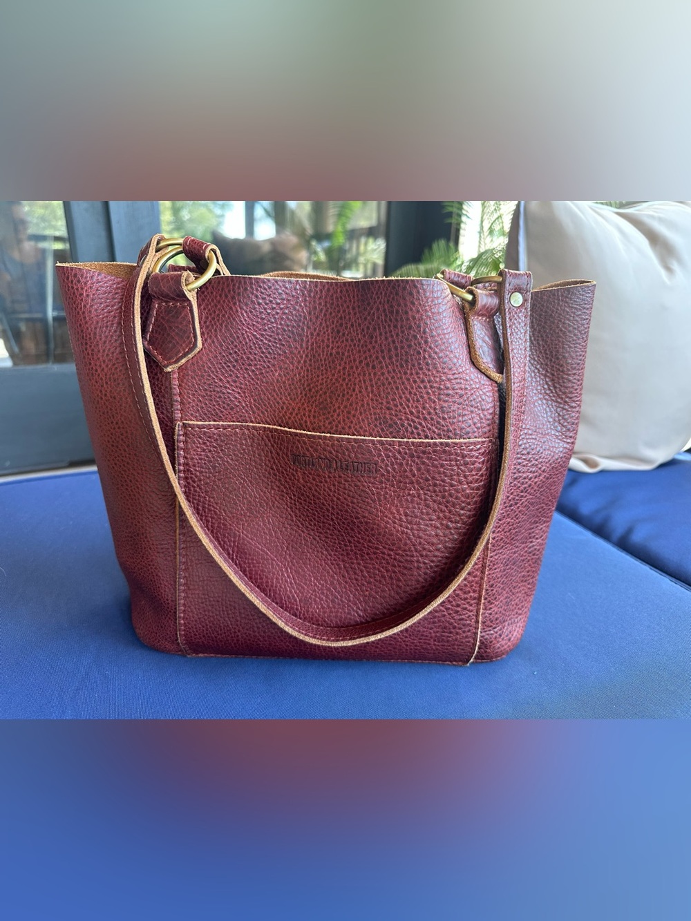 Portland Leather Cinnamon Bear Market Tote